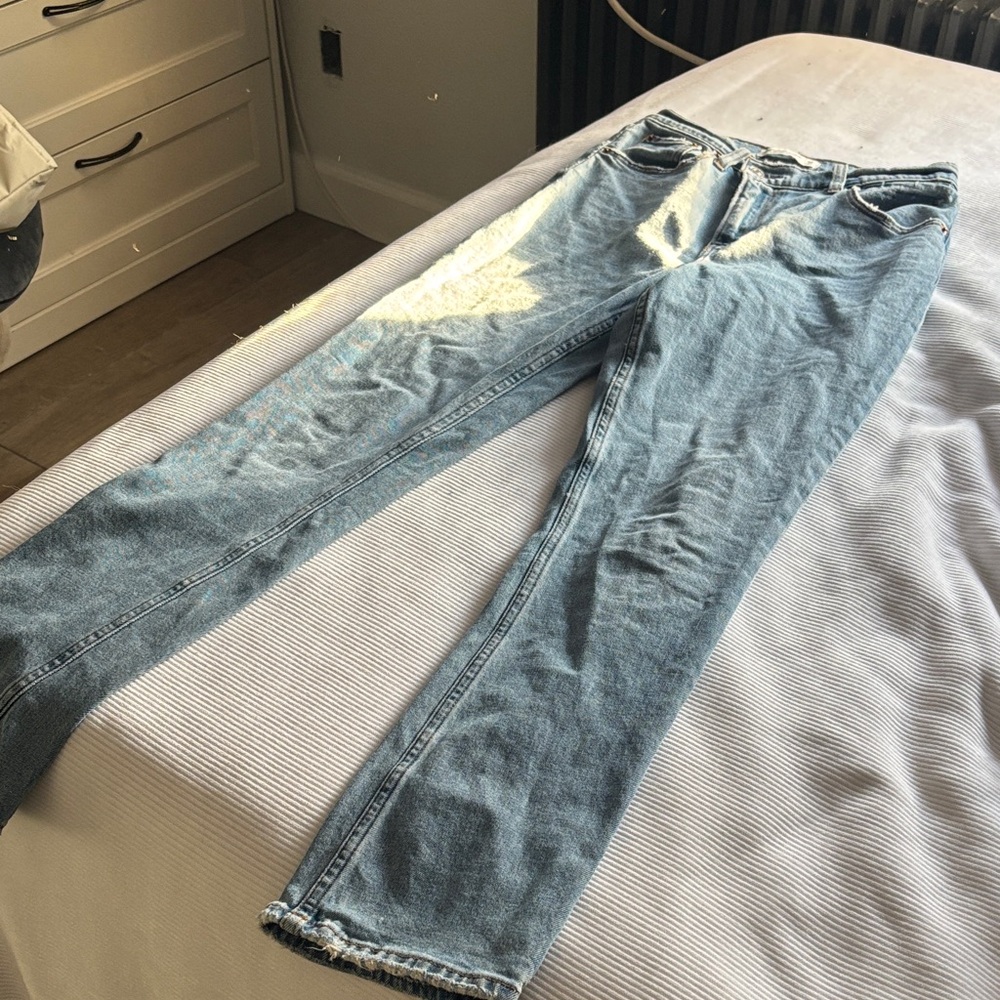 Abercrombie & Fitch Women's Light Blue Skinny Jeans